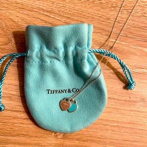 Tiffany Blue® Double Heart Tag Pendant (mini)